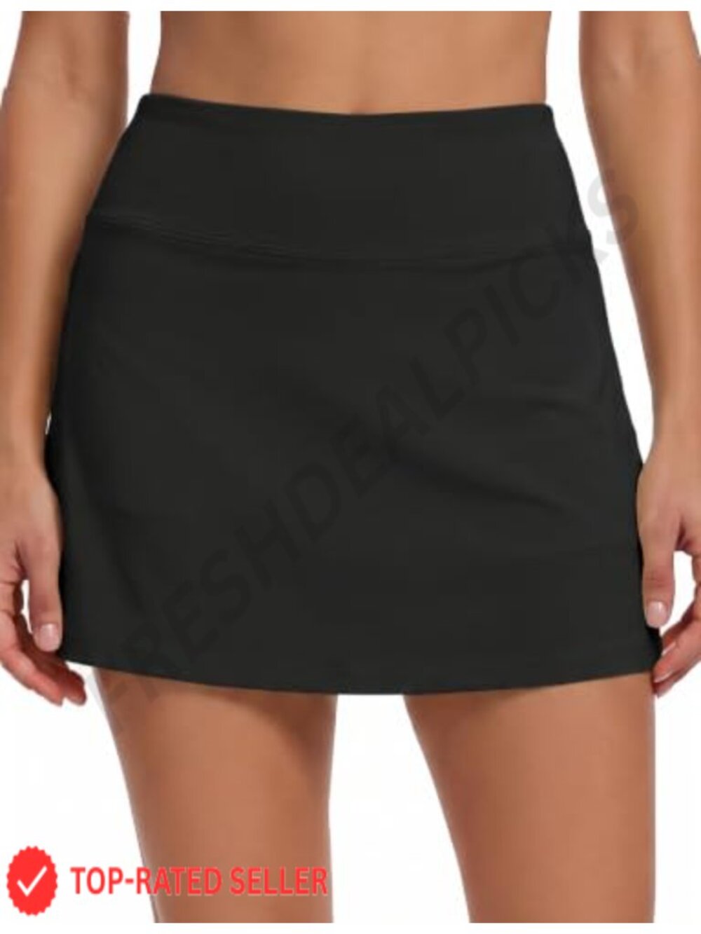 A-Line Pleated Tennis Skort with Pockets High Waisted Golf Skirt